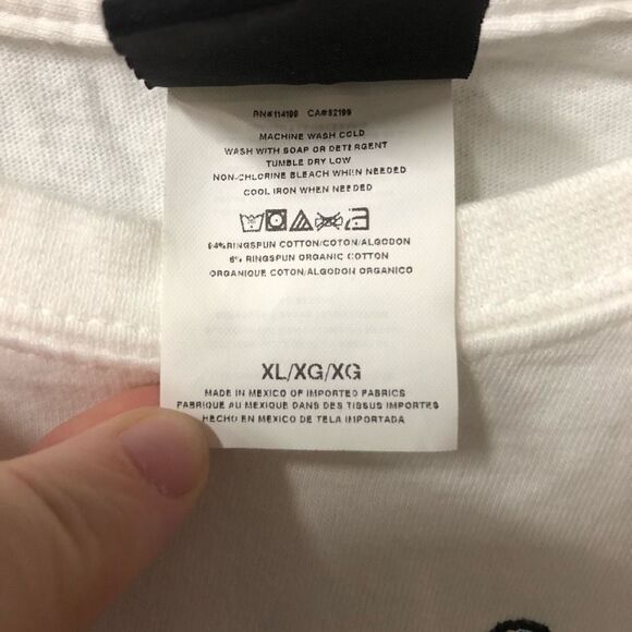 quiksilver white mens size xl florida surf organic cotton - Picture 5 of 9